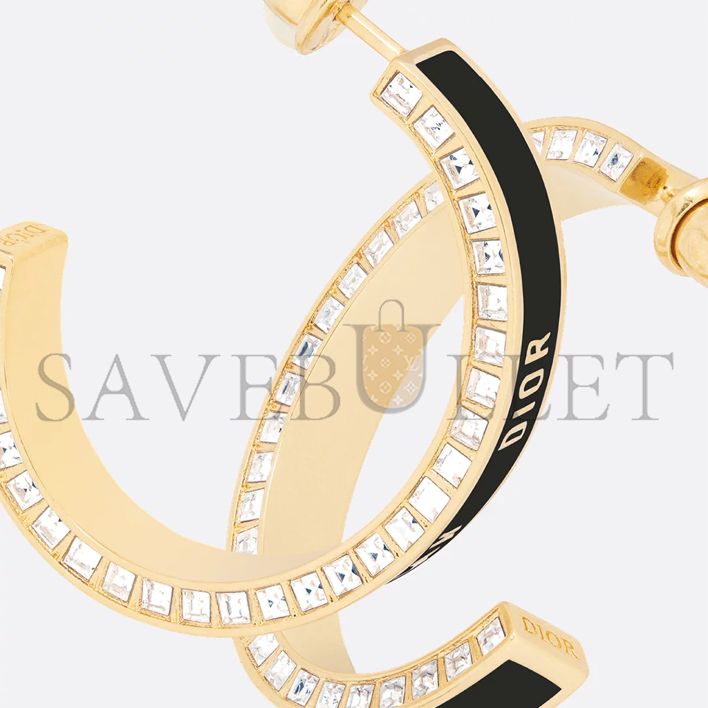 DIOR NIGHT CODE HOOP EARRINGS E3473WOMLQ_D307